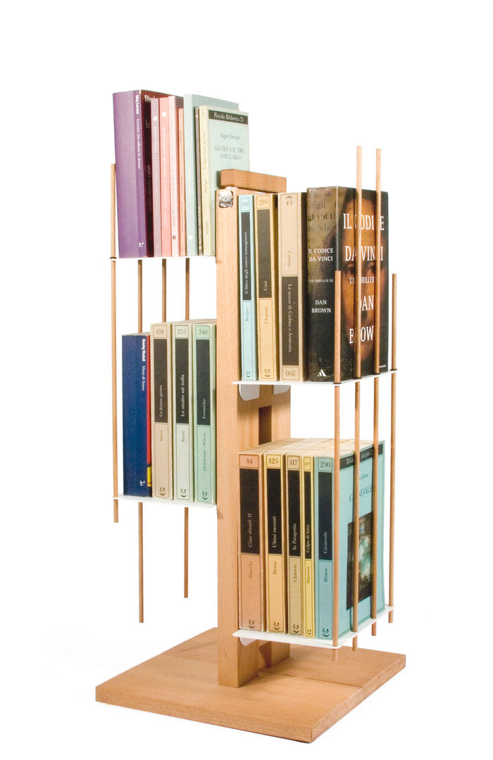 Zia Veronica | Column bookshelf | h 60 cm Le zie di Milano Minimalist house Solid Wood Multicolored Homewares