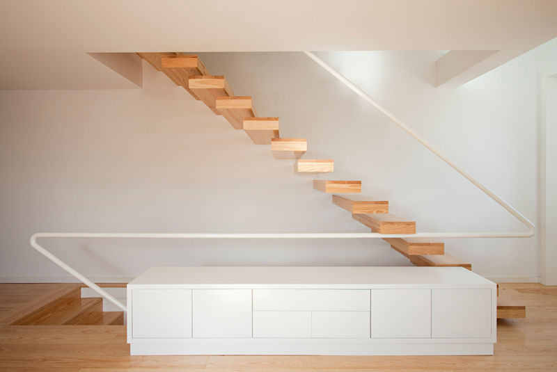 casa PAC, Ricardo Caetano de Freitas | arquitecto Ricardo Caetano de Freitas | arquitecto Minimalist corridor, hallway & stairs