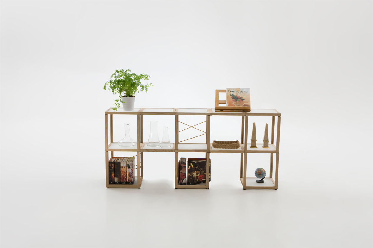 Zia Babele scaffali a giorno e librerie , Le zie di Milano Le zie di Milano Minimalist house Solid Wood Multicolored Homewares