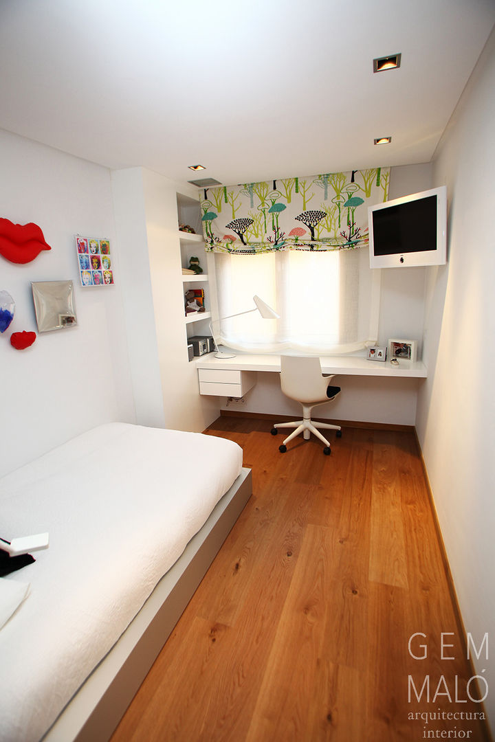 Dormitorio juvenil Gemmalo arquitectura interior Cuartos infantiles de estilo moderno Tablero DM
