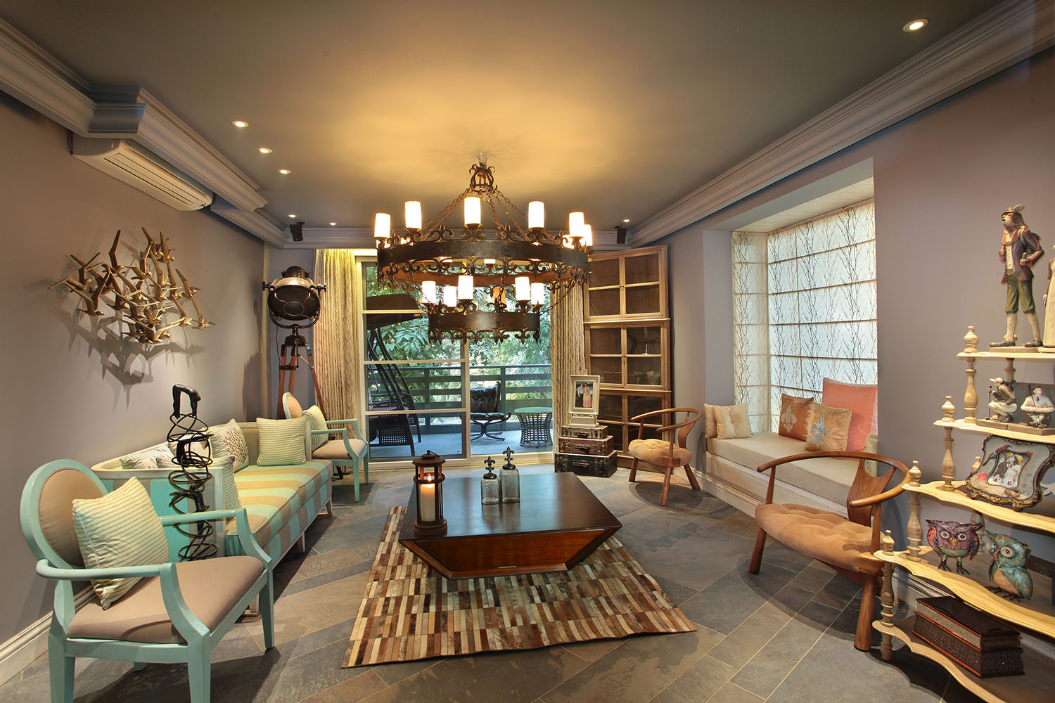 Residence For Anand's, New Delhi, groupDCA groupDCA Nowoczesny salon