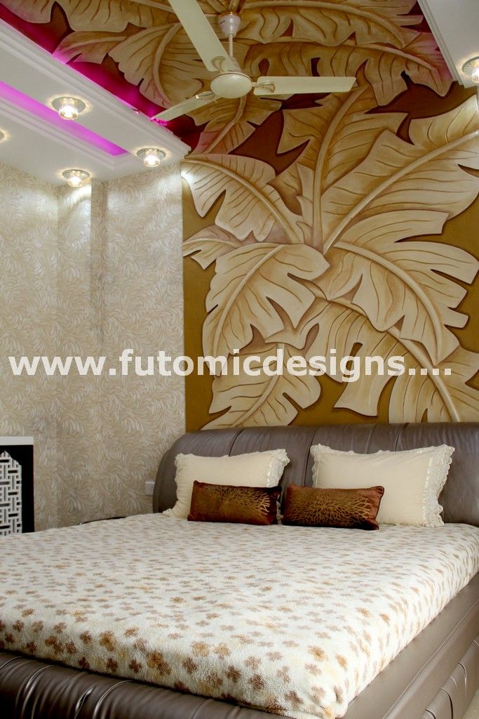 Premium Home Interiors, Futomic Design Services Pvt. Ltd. Futomic Design Services Pvt. Ltd. غرفة نوم MDF