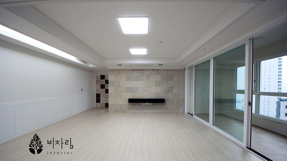 [休] 가족을 위한 자연같은 집, 비자림인테리어 비자림인테리어 Living room Marble