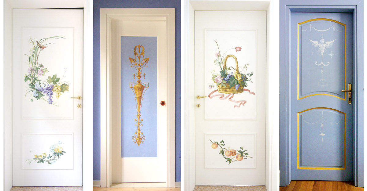 Porte decorate., erica de rosa, dipinti, affreschi, trompe l'oeil, decorazioni - Venezia erica de rosa, dipinti, affreschi, trompe l'oeil, decorazioni - Venezia منازل ديكورات واكسسوارات