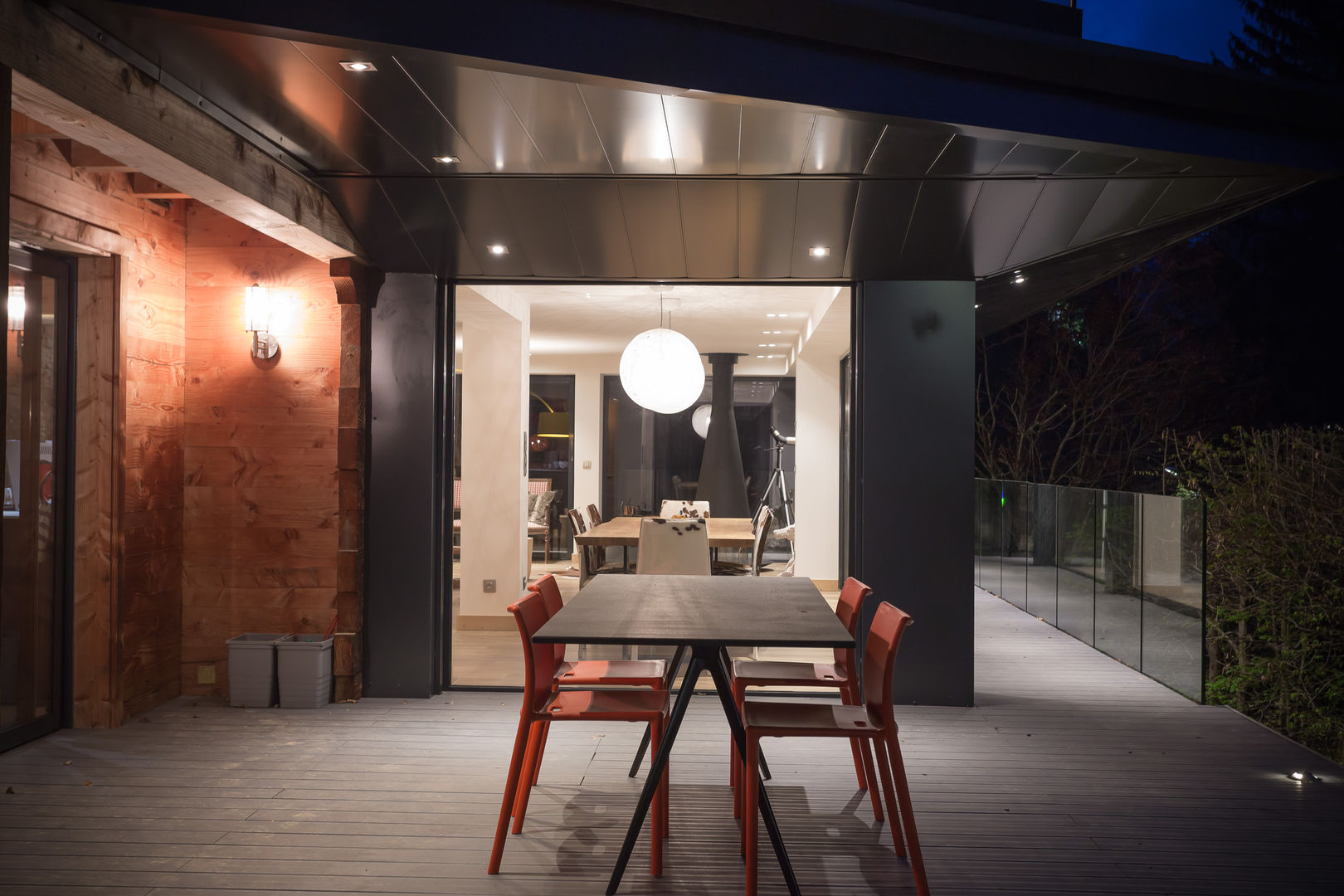Soleya Chevallier Architectes Balcon, Veranda & Terrasse modernes
