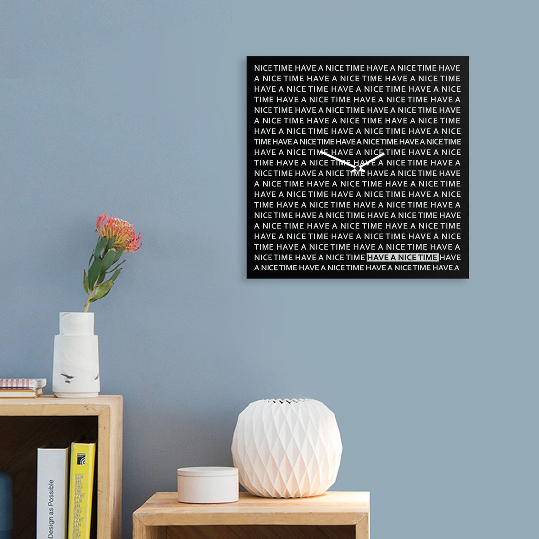 Nice Time Clock dESIGNoBJECT.it Maisons minimalistes Métal Accessoires & décoration