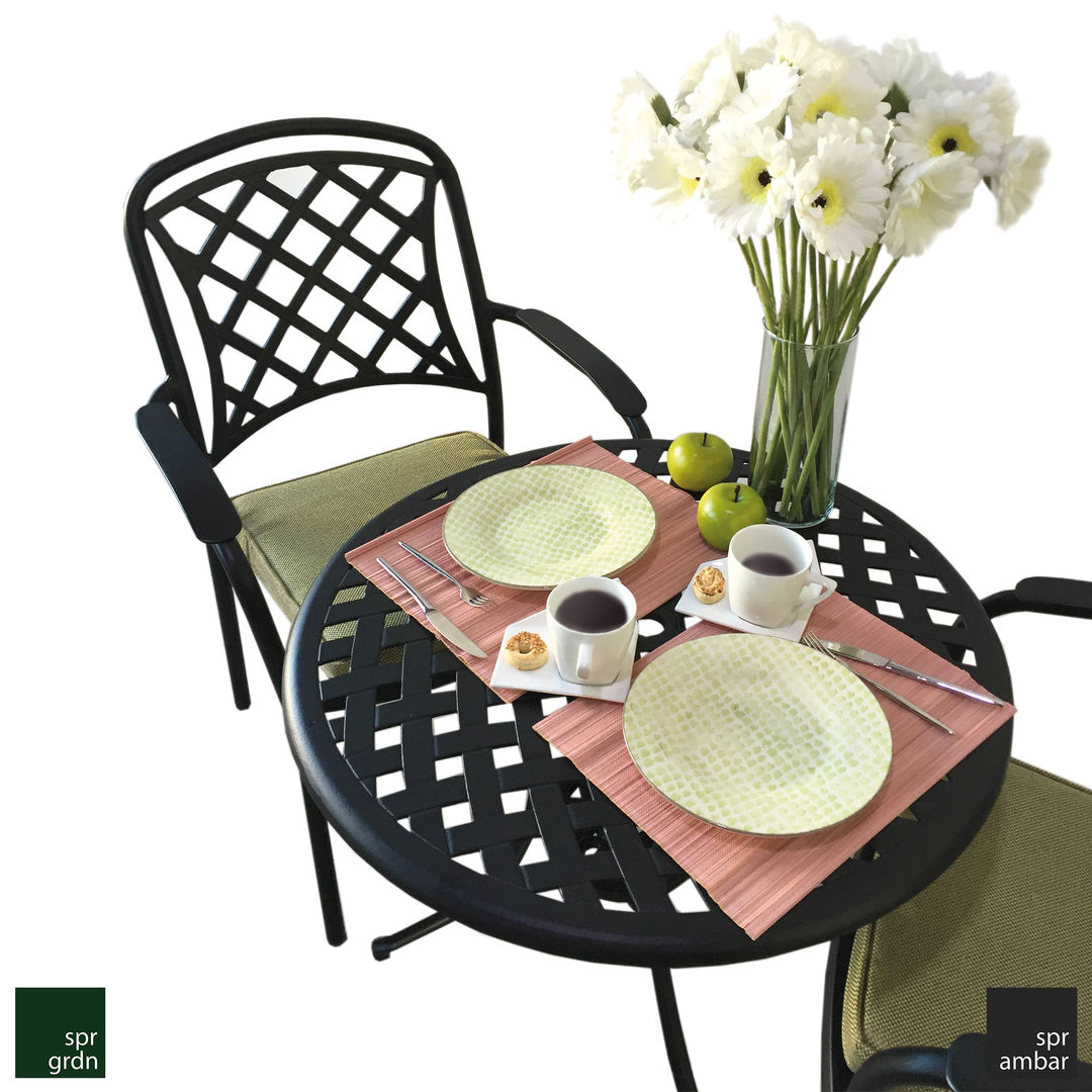 NEW PORT Bistro Set, SPR AMBAR Bahçe Mobilyaları SPR AMBAR Bahçe Mobilyaları Balcones y terrazas de estilo industrial Mobiliario