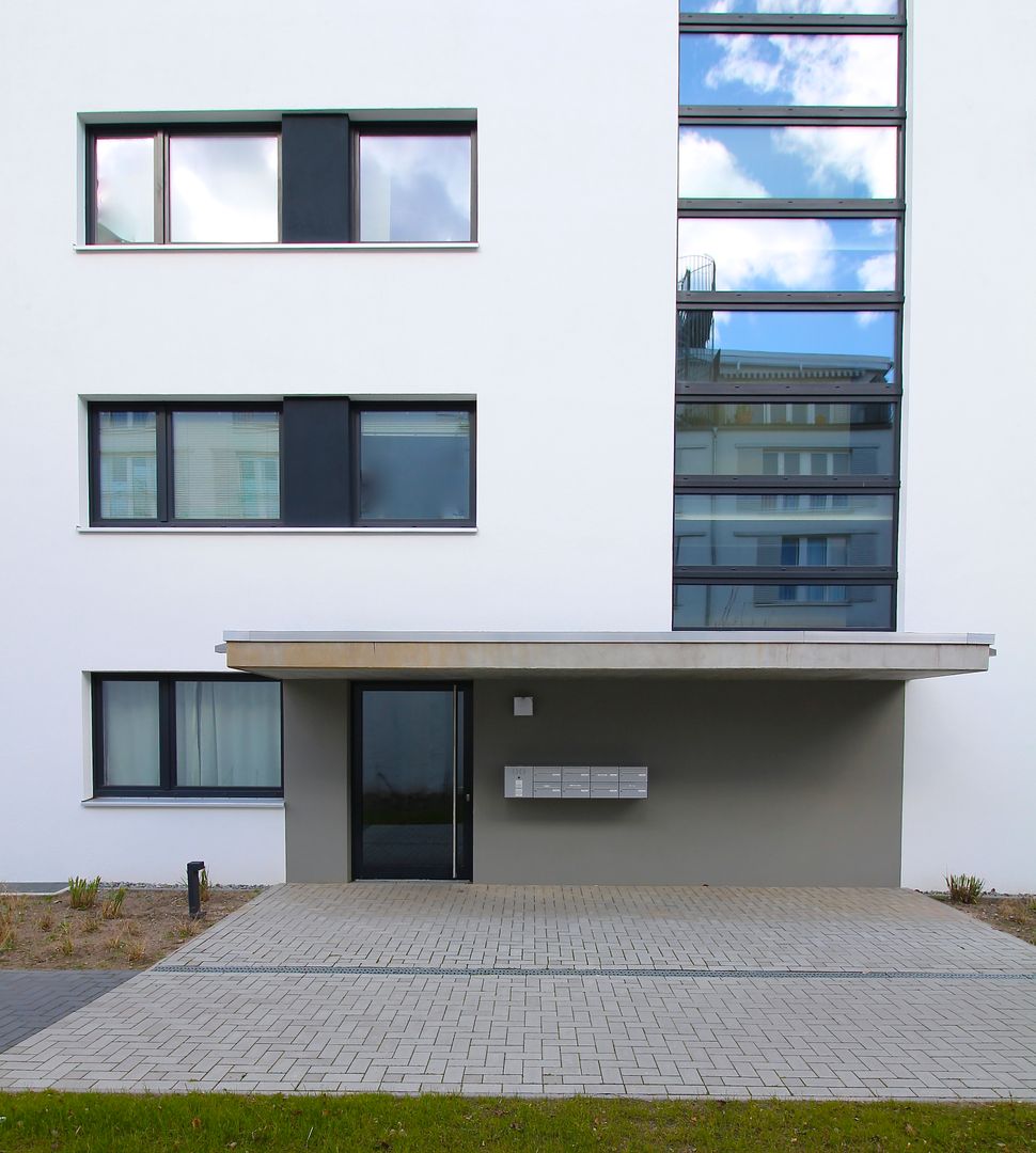 WDVS Fassade - Neubau in Hamburg, Matthias Koch Malermeister Matthias Koch Malermeister Rumah Modern