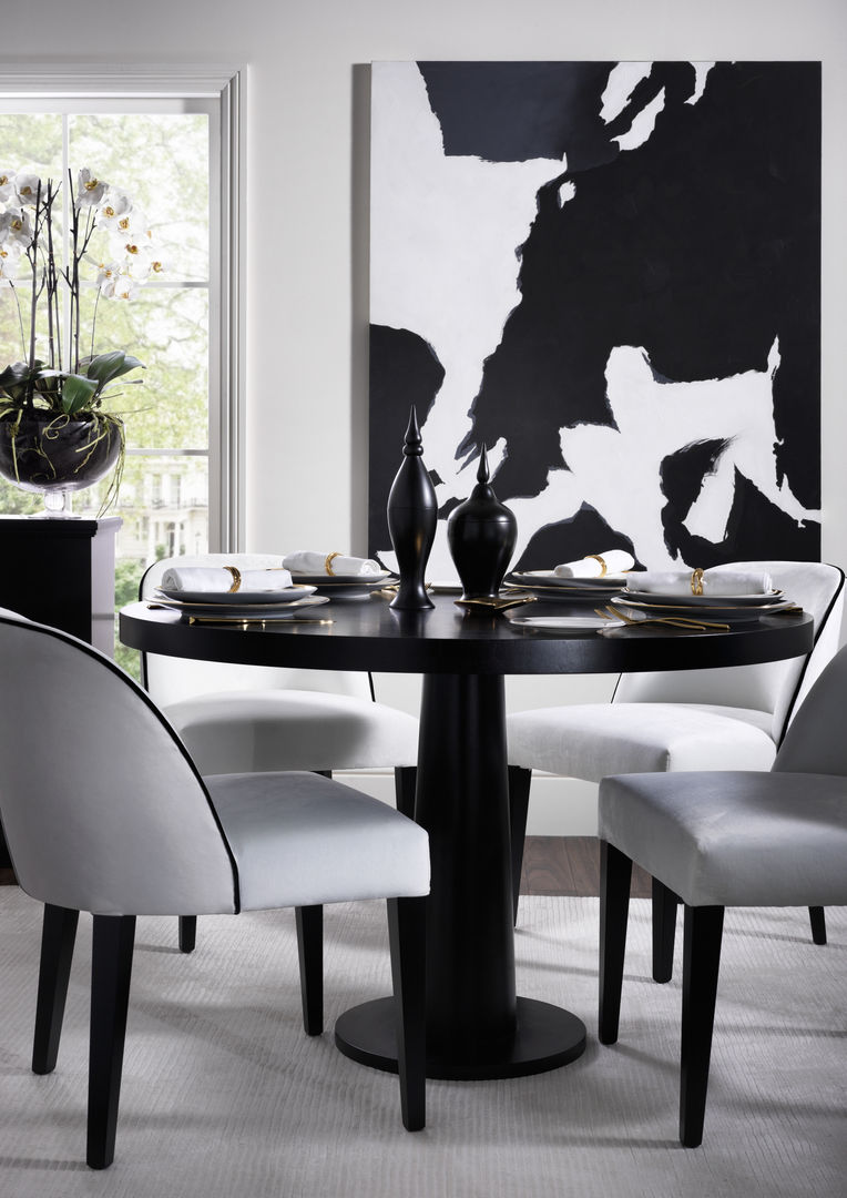 SS16 Style Guide - Refined Monochrome Collection - Dining Room Table LuxDeco Moderne eetkamers Stoelen & banken