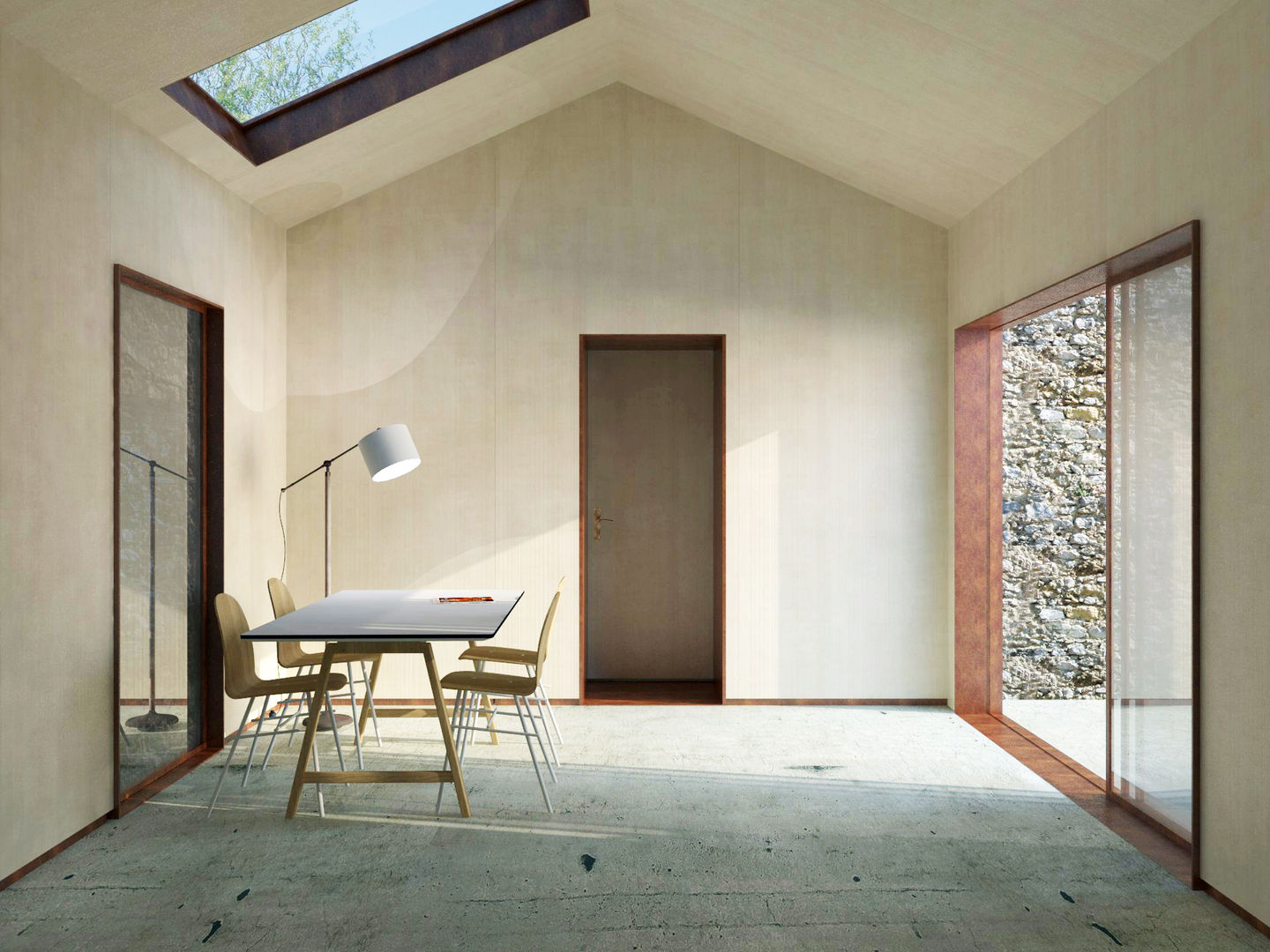 Maison IM, Belle Ville Atelier d'Architecture Belle Ville Atelier d'Architecture 미니멀리스트 서재 / 사무실