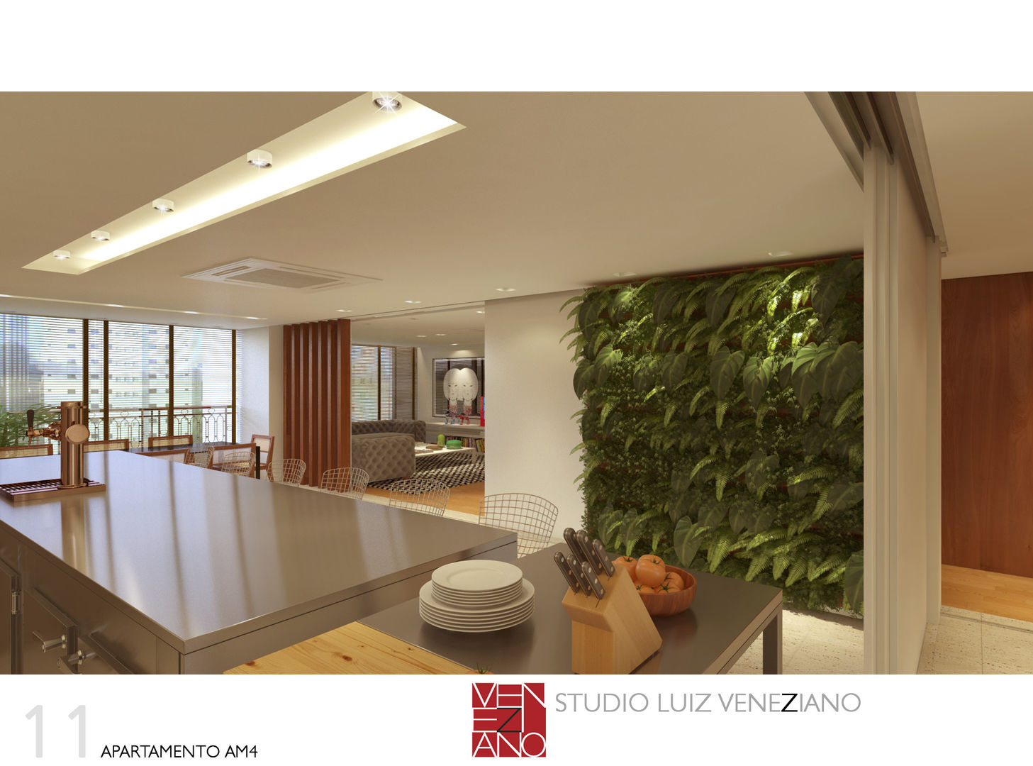 VARANDA GOURMET STUDIO LUIZ VENEZIANO Varandas, alpendres e terraços modernos