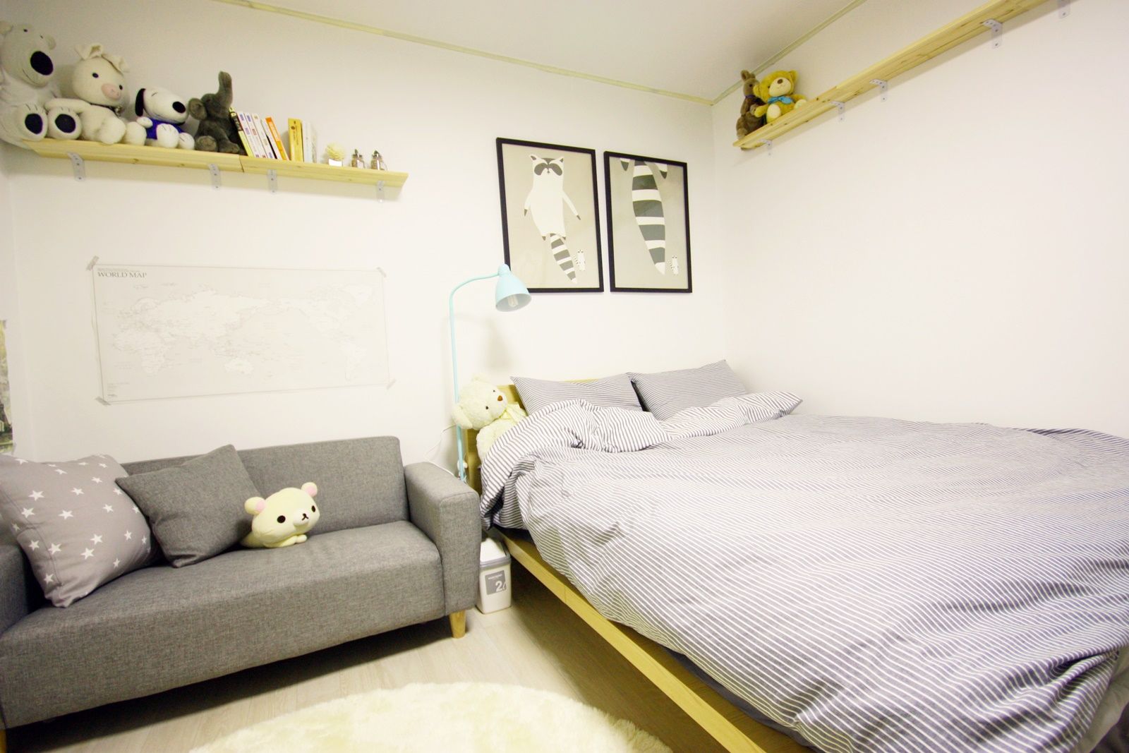 역삼동 투룸 싱글녀 홈스타일링 (Yeoksam homestyling), homelatte homelatte Camera da letto moderna