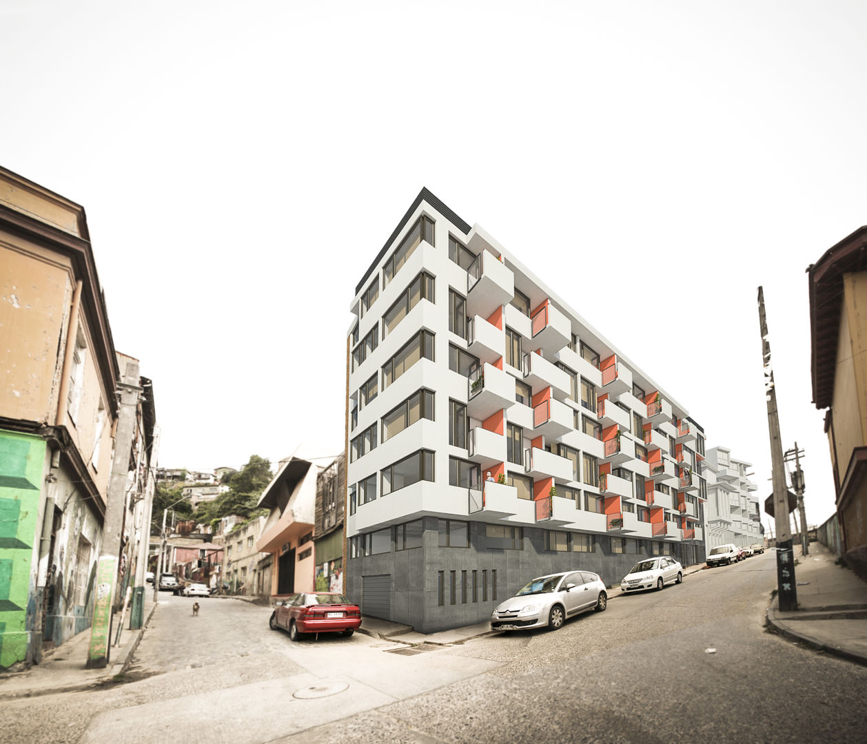 Edificio residencial Parque el Litre, Materia prima arquitectos Materia prima arquitectos Modern home