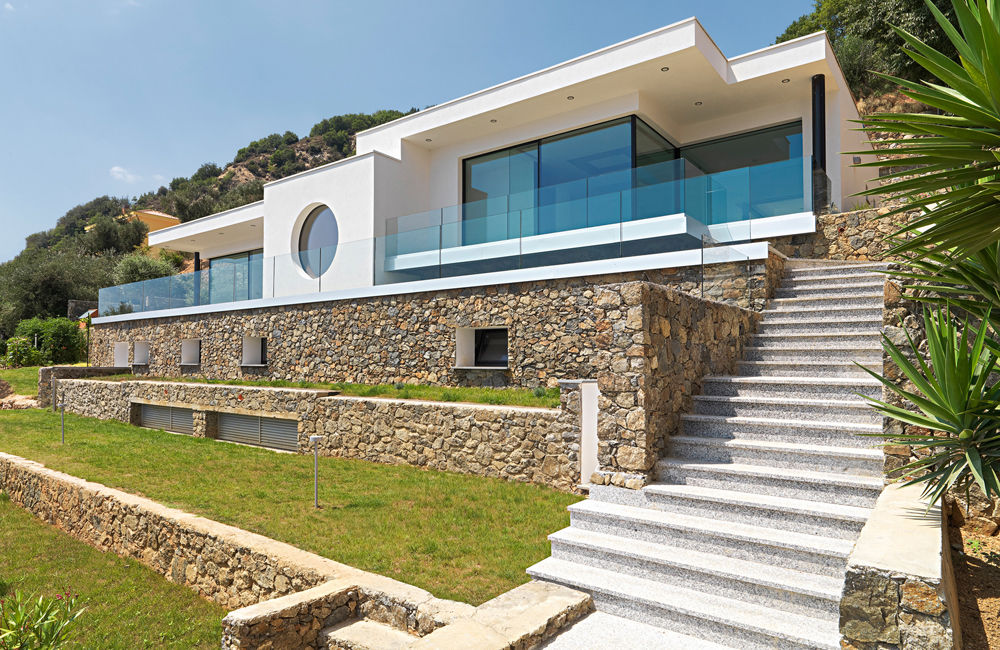 Villa vista mare a Bergeggi (SV), Barra&Barra Srl Barra&Barra Srl Casas de estilo minimalista