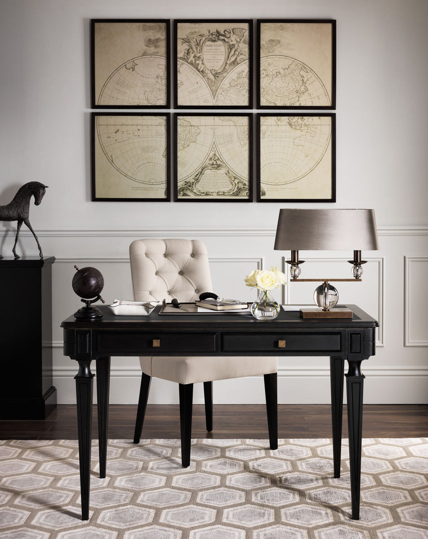 SS16 Style Guide - Coastal Elegance - Home Office/Study LuxDeco Country style study/office home office,home study