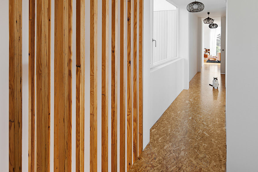 Treehouse Cabo da Roca, Jular Madeiras Jular Madeiras Minimalist corridor, hallway & stairs