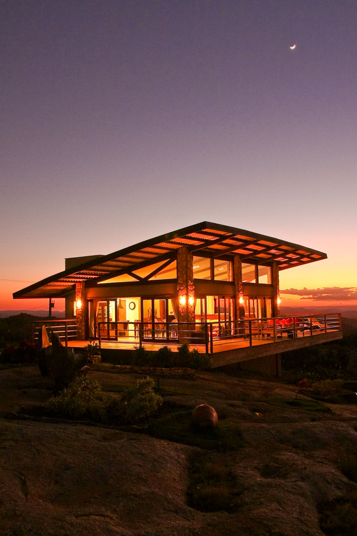 Casa da Serra, Duo Arquitetura Duo Arquitetura Casas de estilo rural Madera Acabado en madera