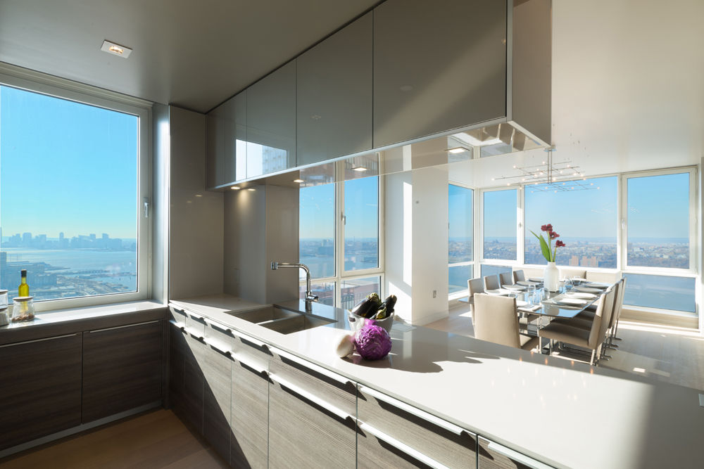 Luxury Apartment Combination, Andrew Mikhael Architect Andrew Mikhael Architect Kitchen Engineered Wood Transparent