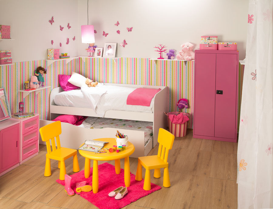 Recámara niña, Idea Interior Idea Interior Moderne Kinderzimmer Holzspanplatte Betten und Krippen