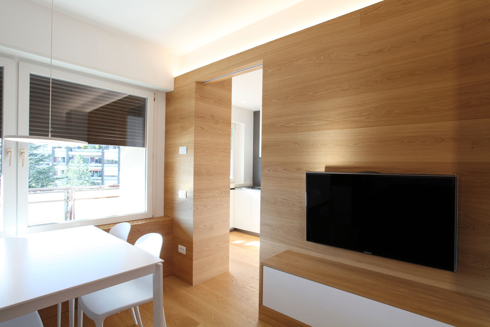 CASA BD, gianluca valorz architetto gianluca valorz architetto ห้องนั่งเล่น ไม้ Wood effect