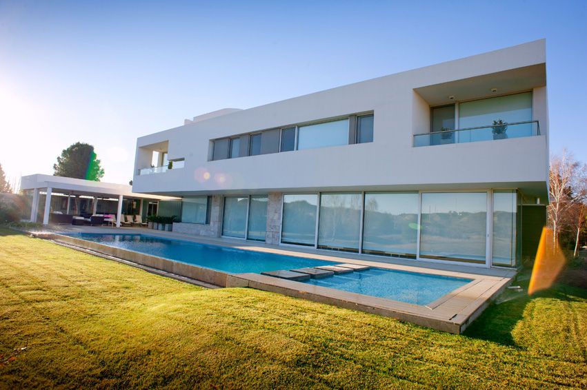 Vista desde Patio 02 Poggi Schmit Arquitectura Casas modernas