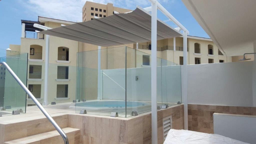Fase Palillerias ZEN para terrazas Habitaciones Hotel Los Cabos homify Balcones y terrazas mediterráneos Mobiliario