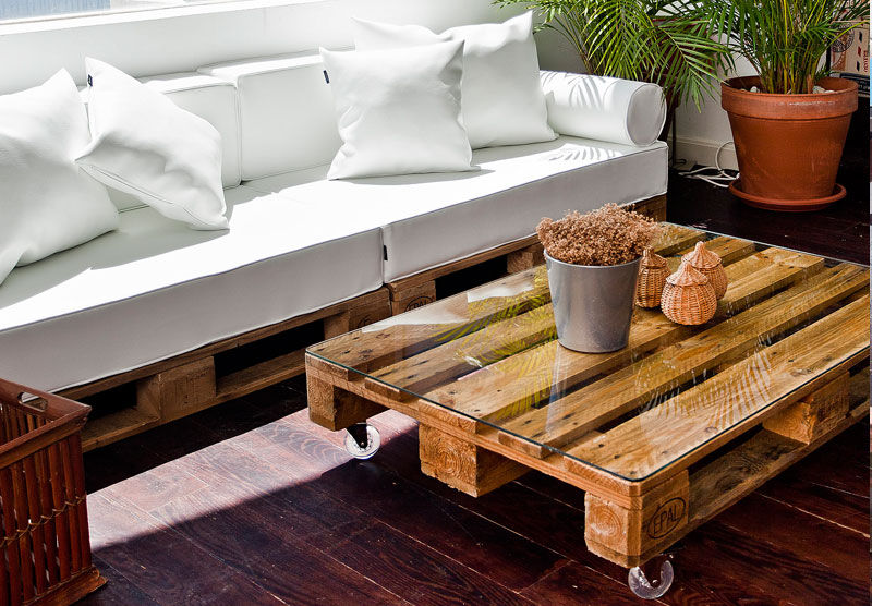 LIVINGS, decomania decomania Rustikale Wohnzimmer Holz Holznachbildung Sofas und Sessel