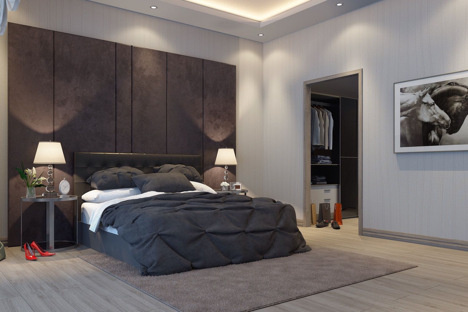 Panorama villaları, F&F mimarlik F&F mimarlik Modern style bedroom Metal