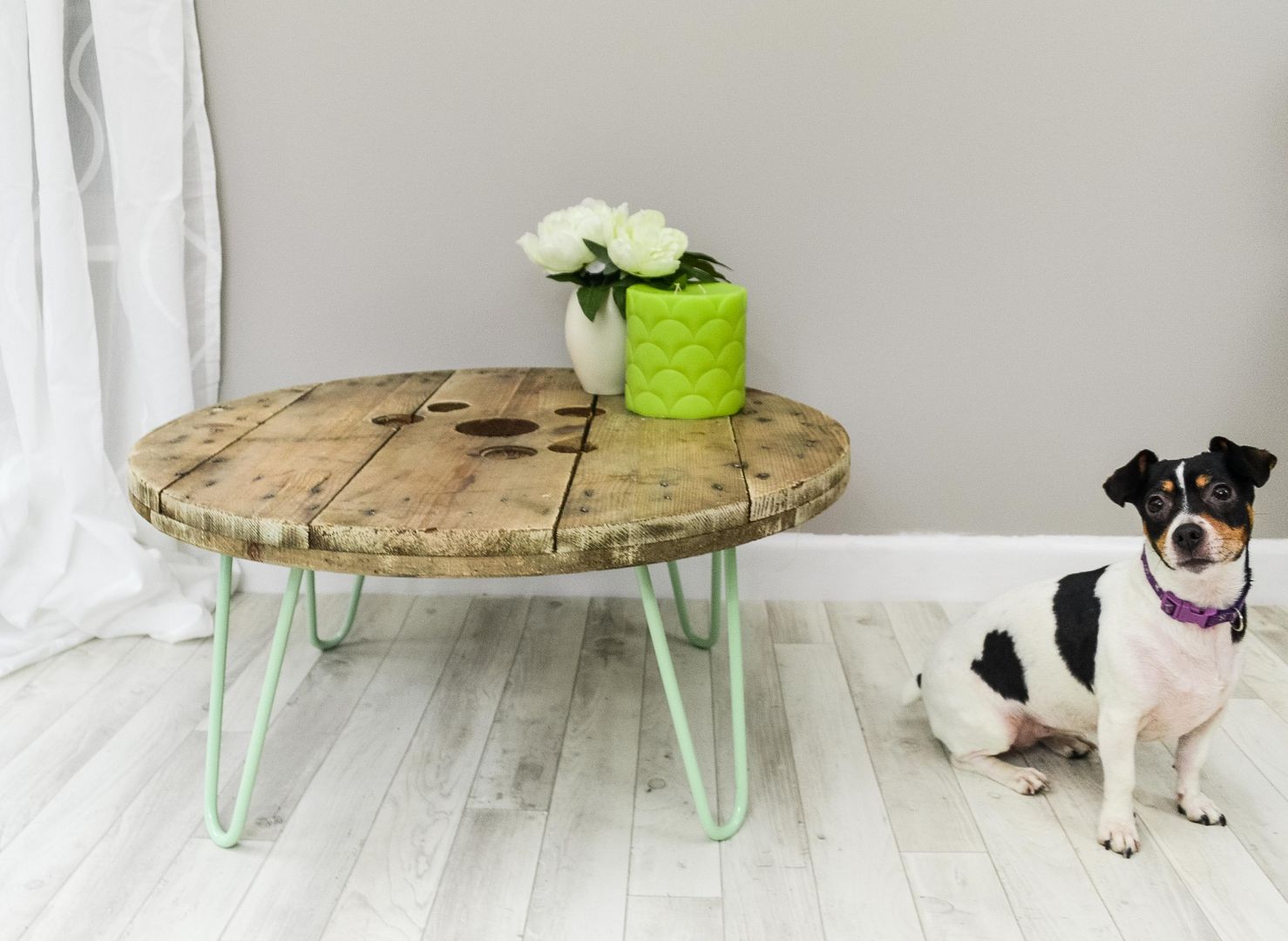 Cable Reel Coffee Table Frances Bradley Living room upcycled,coffee table,reclaimed,industrial table,Side tables & trays