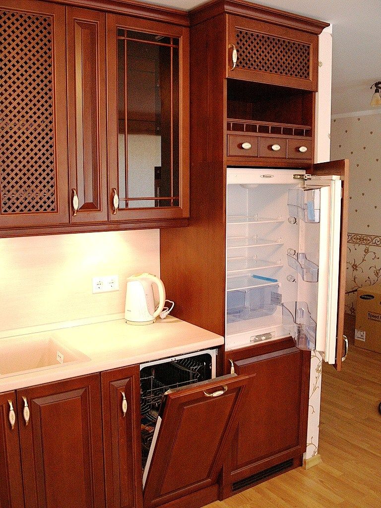 Встроенная кухня URBAN wood Кухня в классическом стиле Твердая древесина Многоцветный кухня,кухня встроенная,мебель,Кухонная мебель