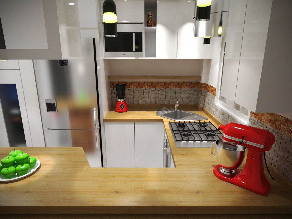 Diseño Sala-Cocina/Comedor , Interiorismo con Propósito Interiorismo con Propósito Modern kitchen