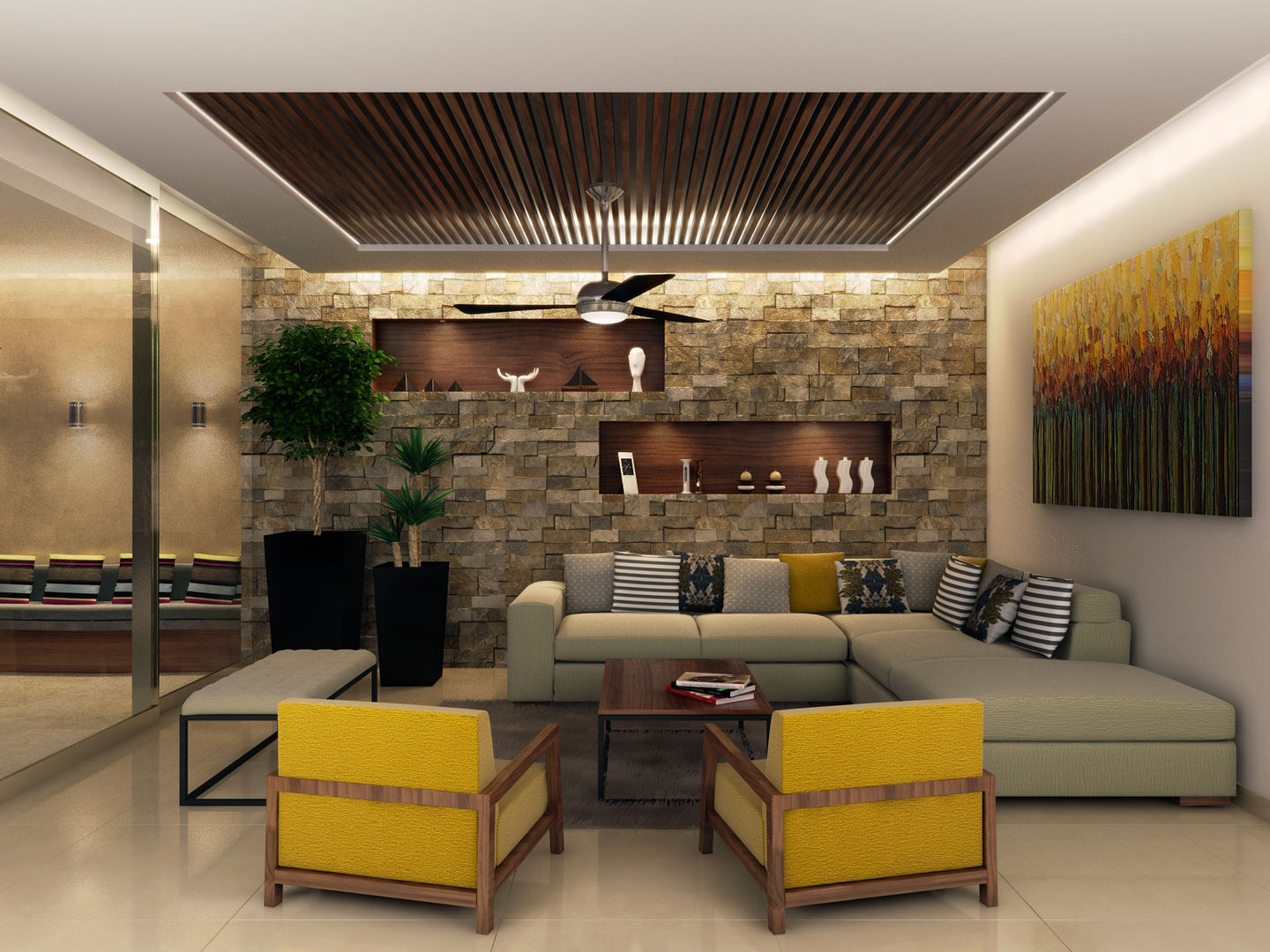 Propuesta 2 Sala Interiorisarte Livings de estilo moderno