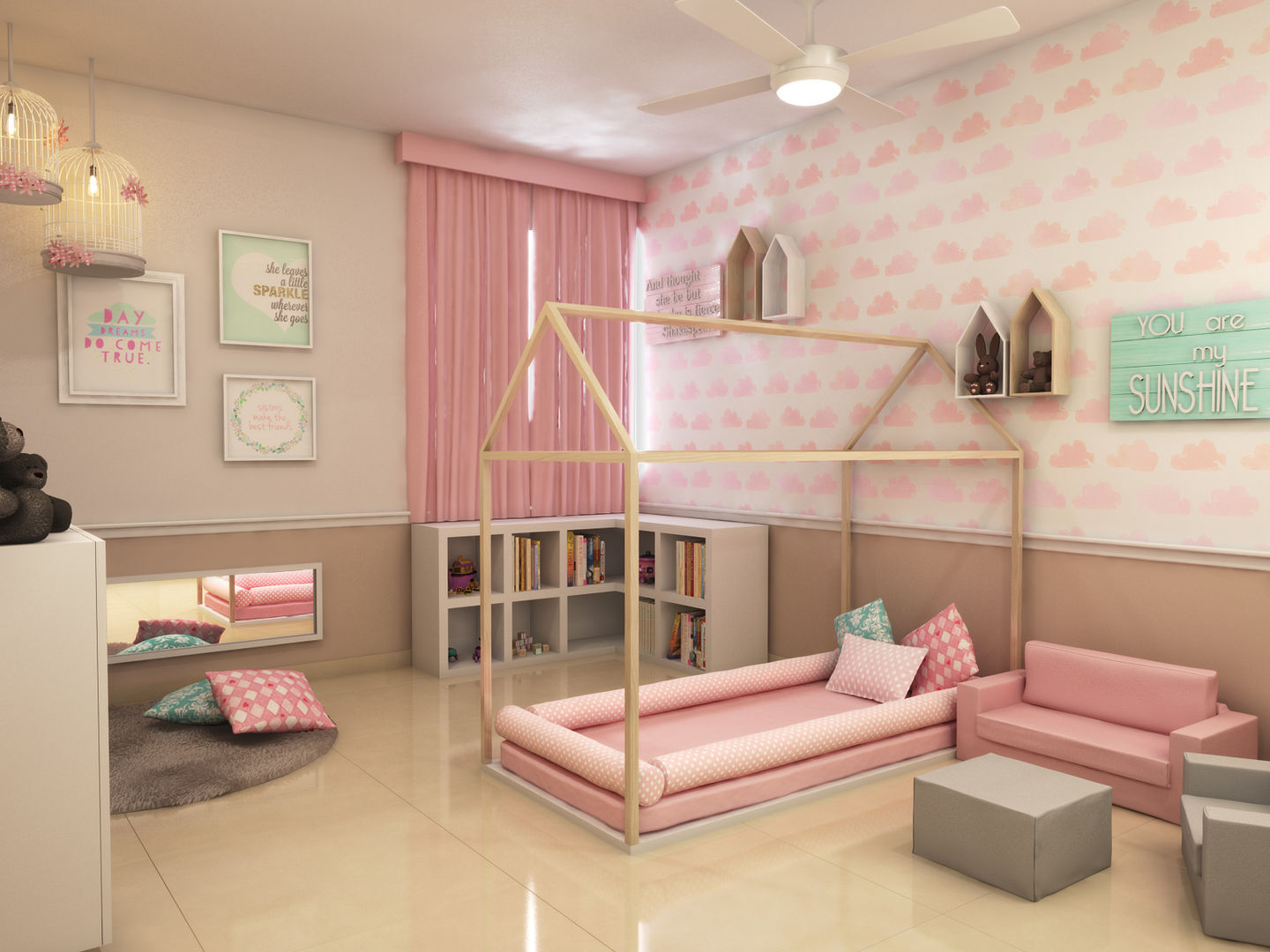 Recamara de niña Interiorisarte Dormitorios infantiles modernos