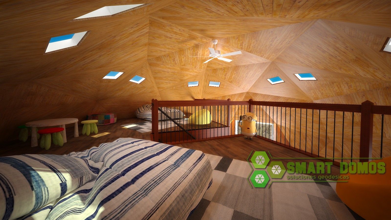 domo newen, smart domos smart domos Habitaciones modernas