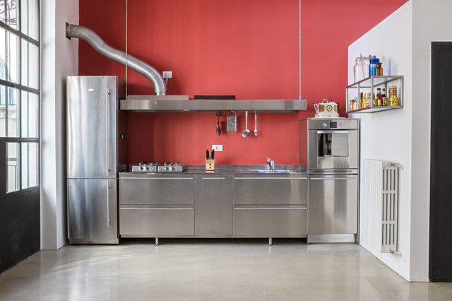 ​Zolp The Factory (Milano), studiodonizelli studiodonizelli Dapur Gaya Industrial Beton