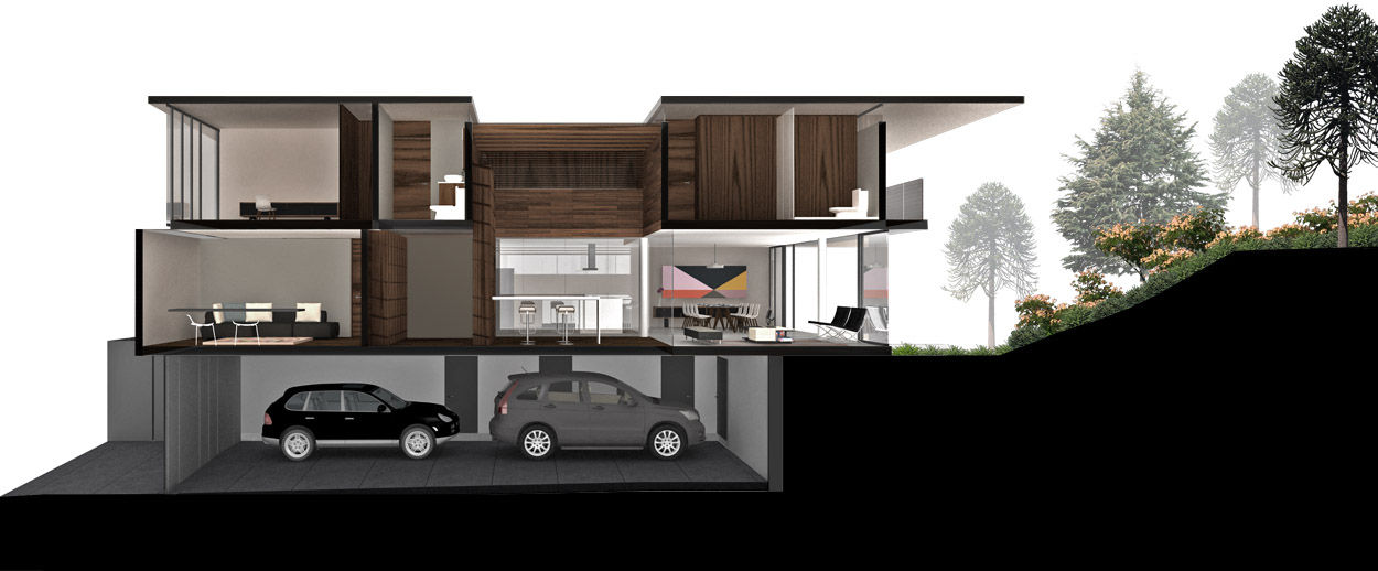 Casa Bosque Real, RIMA Arquitectura RIMA Arquitectura Garage / Hangar modernes