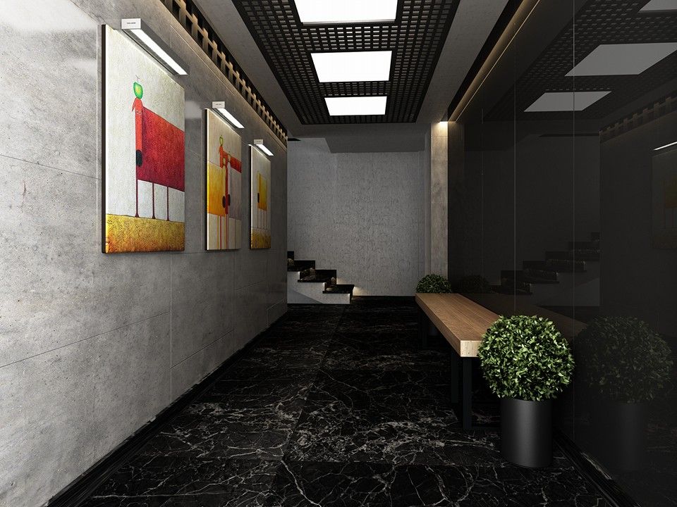 AVCILAR / İSTANBUL / KENTSEL DÖNÜŞÜM KAPSAMINDA 18 DAİRELİK KONUT PROJESİ, CANSEL BOZKURT interior architect CANSEL BOZKURT interior architect Modern corridor, hallway & stairs Marble