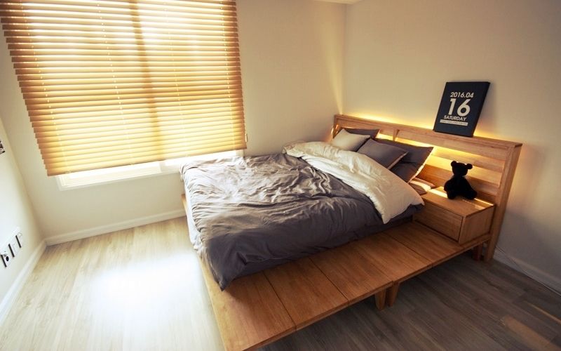 22평 복도식 모던 홈스타일링, homelatte homelatte Modern Bedroom