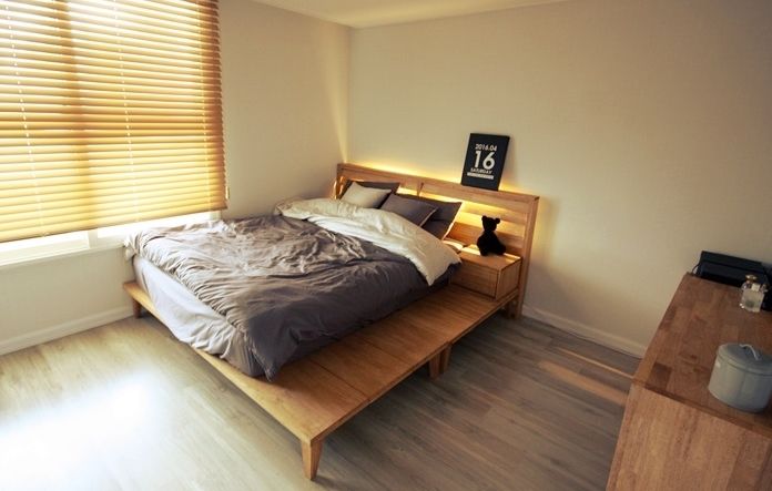 22평 복도식 모던 홈스타일링, homelatte homelatte Modern Bedroom