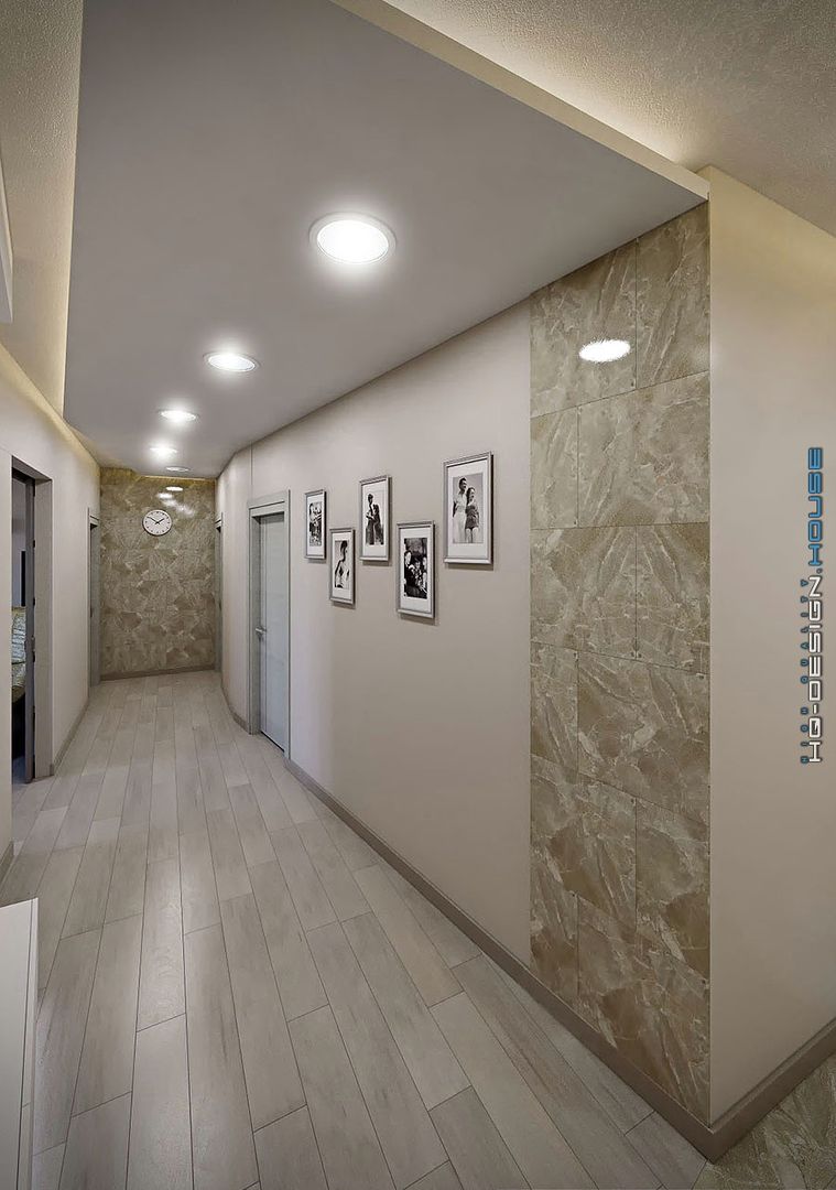 Дизайн интерьера квартиры, hq-design hq-design Modern corridor, hallway & stairs