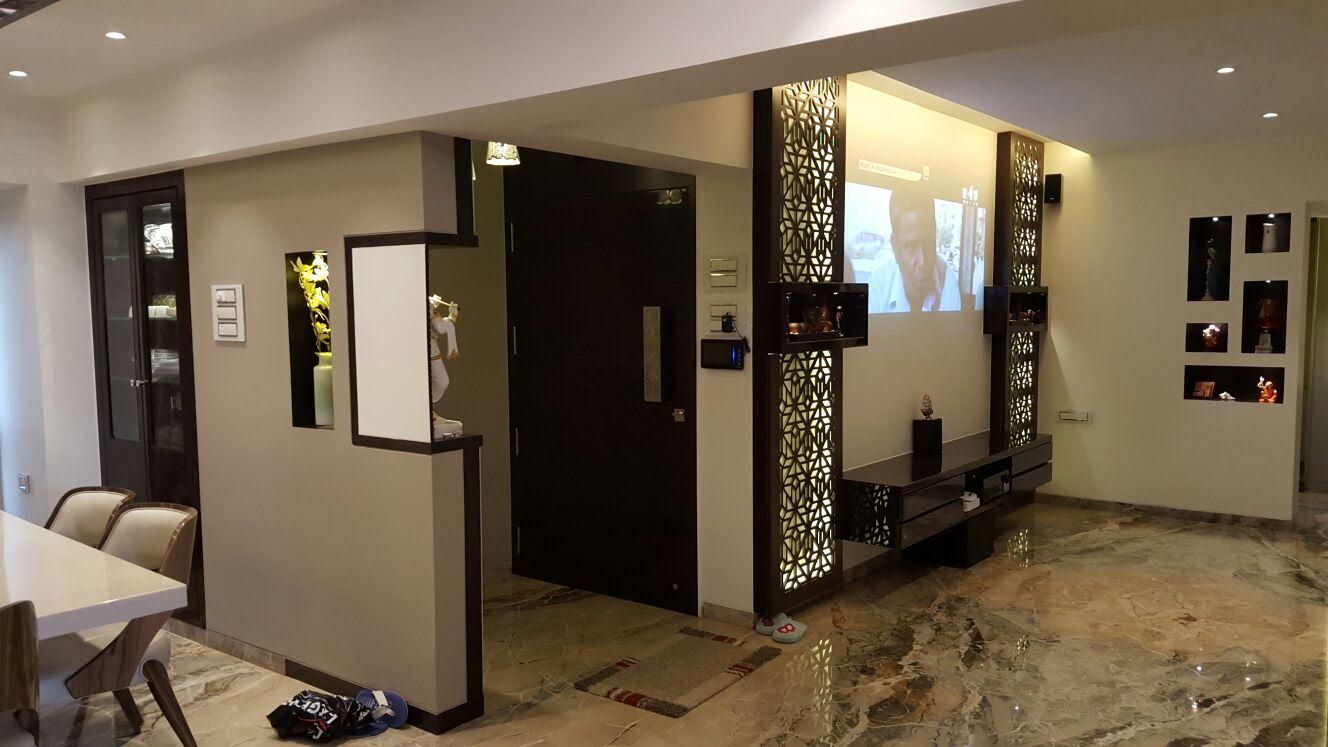 projection area NCA naresh chandwani & associates Modern media room MDF