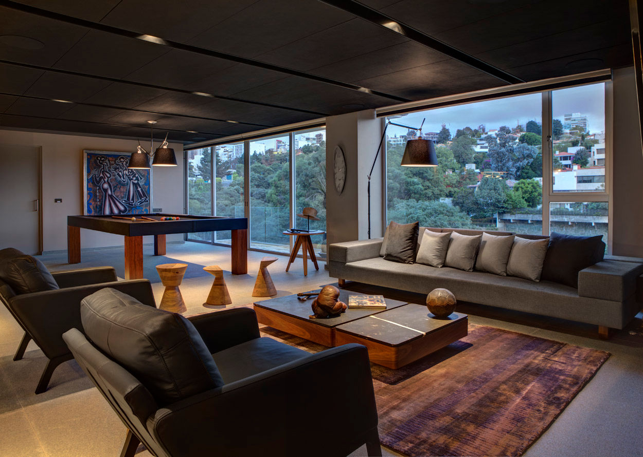 Canelos, RIMA Arquitectura RIMA Arquitectura Modern style media rooms Concrete