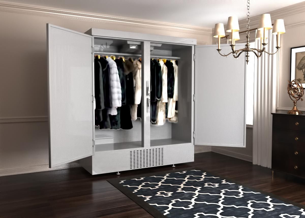 Шубный холодильник в белом цвете, Beauty&Cold Beauty&Cold Mediterranean style dressing room Storage