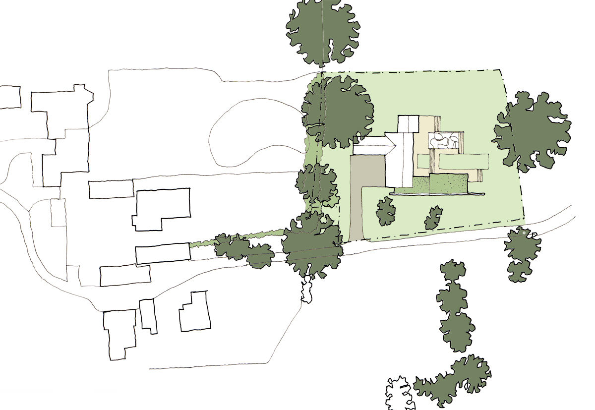 Site Plan Showing Position of New Build Home ArchitectureLIVE BIPV,Energy efficiency,Floor plan,ground source heat,low energy home,new build house,passivhaus,sustainable home