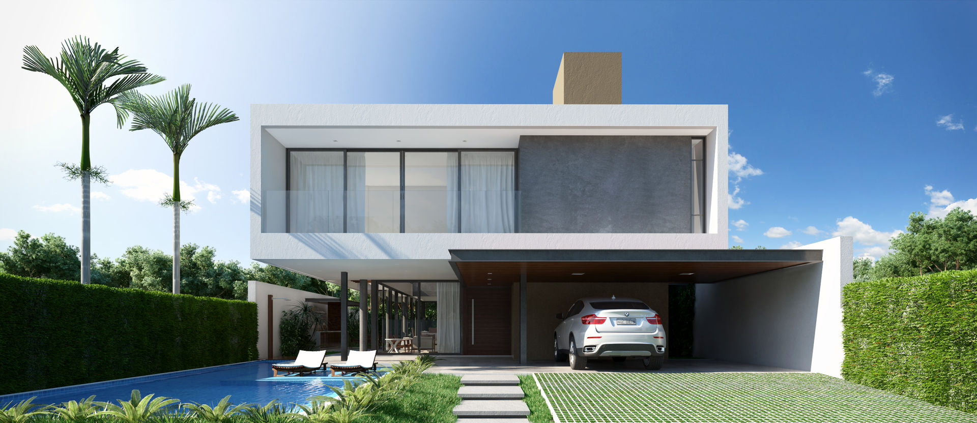 Casa C, Martins Lucena Arquitetos Martins Lucena Arquitetos Дома в стиле минимализм