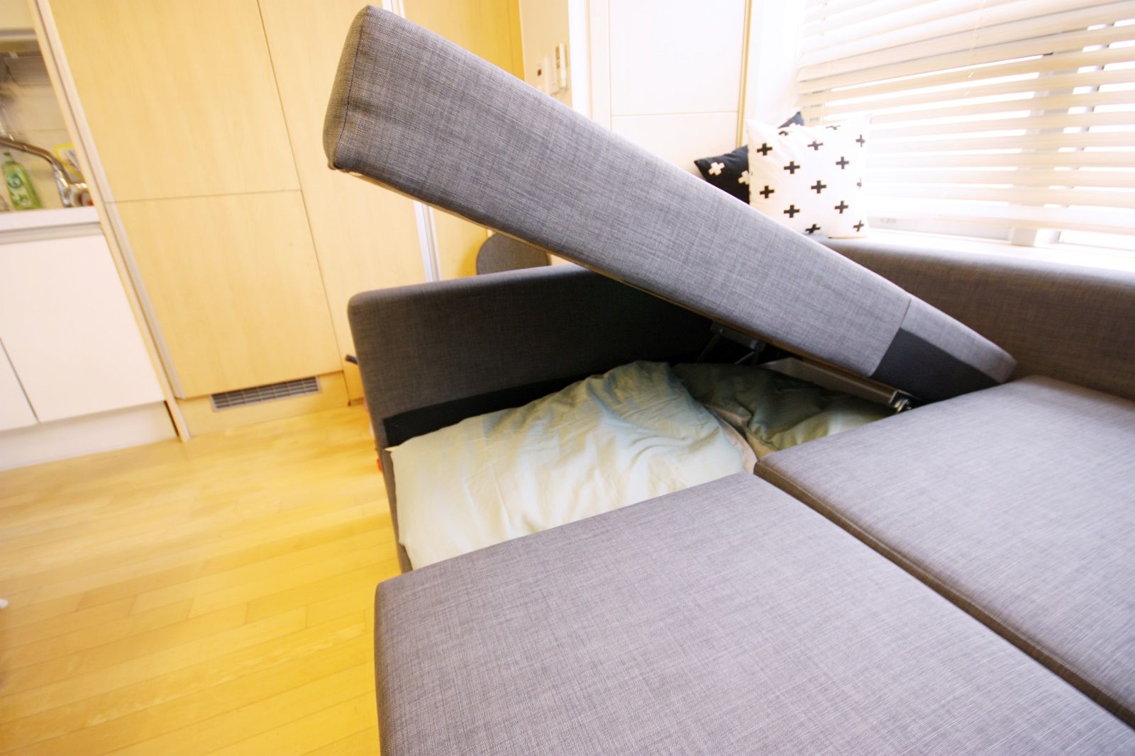 내츄럴한 12평 오피스텔 홈스타일링, homelatte homelatte Scandinavian style living room