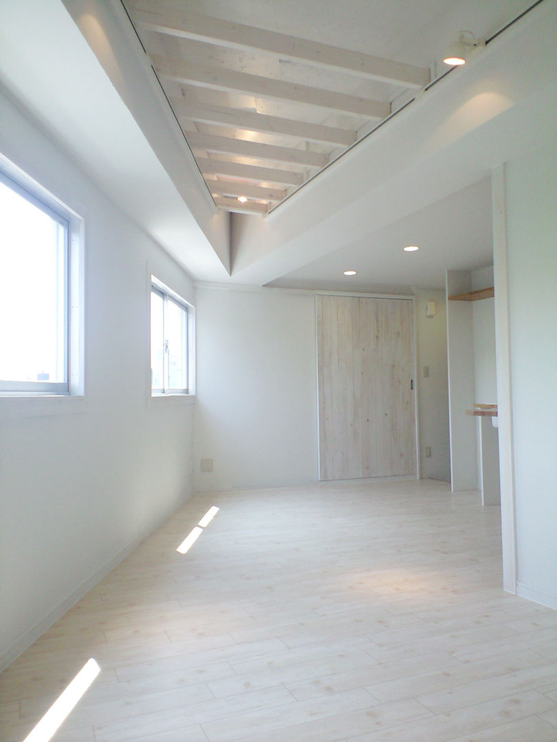 渋谷本町4-R, 一級建築士事務所アンドロッジ 一級建築士事務所アンドロッジ Minimalist living room