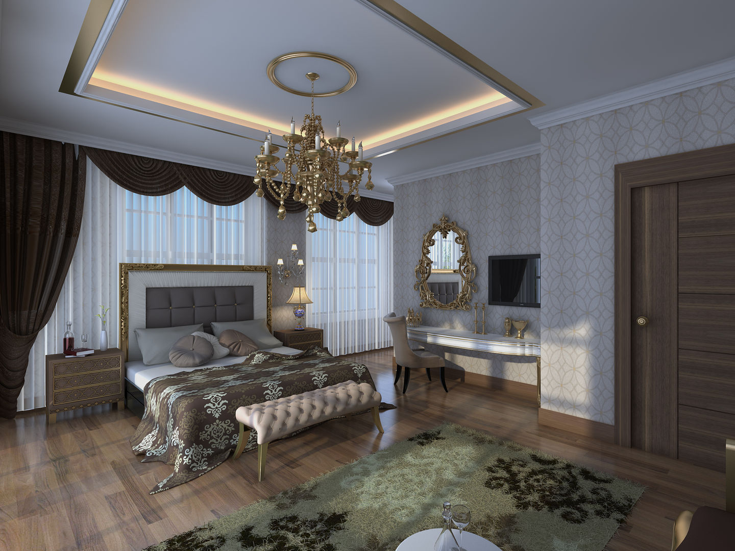 VILLA ZARBIANUS -IRAK, Mimoza Mimarlık Mimoza Mimarlık Classic style bedroom