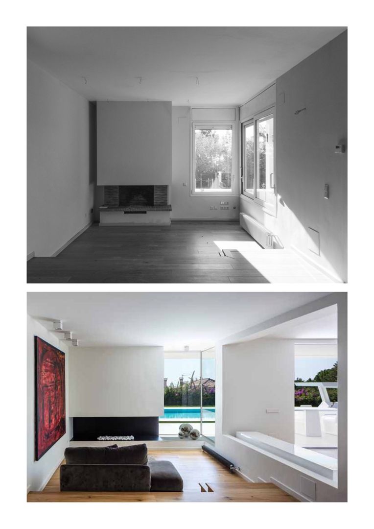 Casa Herrero | 08023 architects, Simon Garcia | arqfoto Simon Garcia | arqfoto غرفة المعيشة