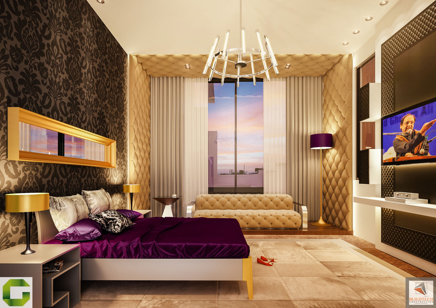 homify Chambre moderne Marbre